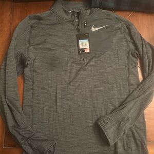 Nike Running Dri-Fit Gray Quarter-Zip Pullover